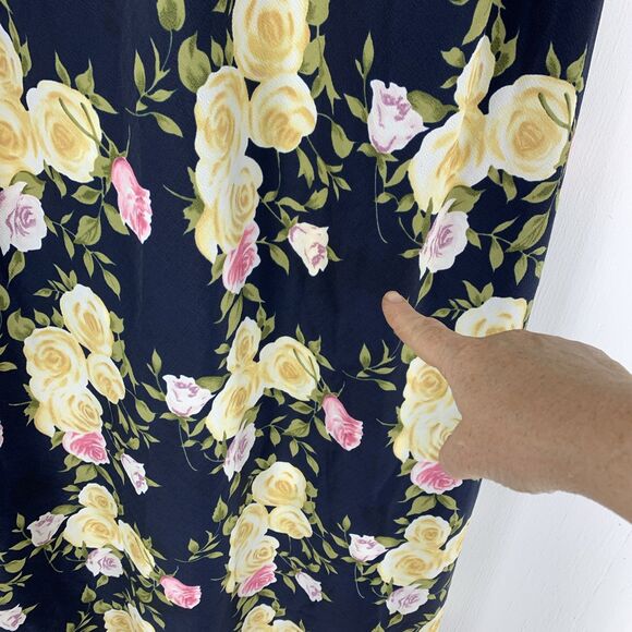 Vtg Special Thyme Ltd Womens 22W Midi Dress Cottagecore Modest Floral Gauzy 90’s - Picture 2 of 8